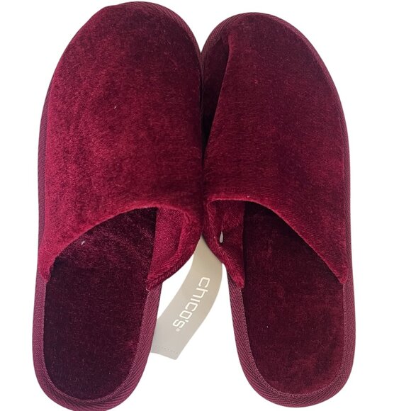 Chico's Burgundy Slippers - Picture 1 of 3